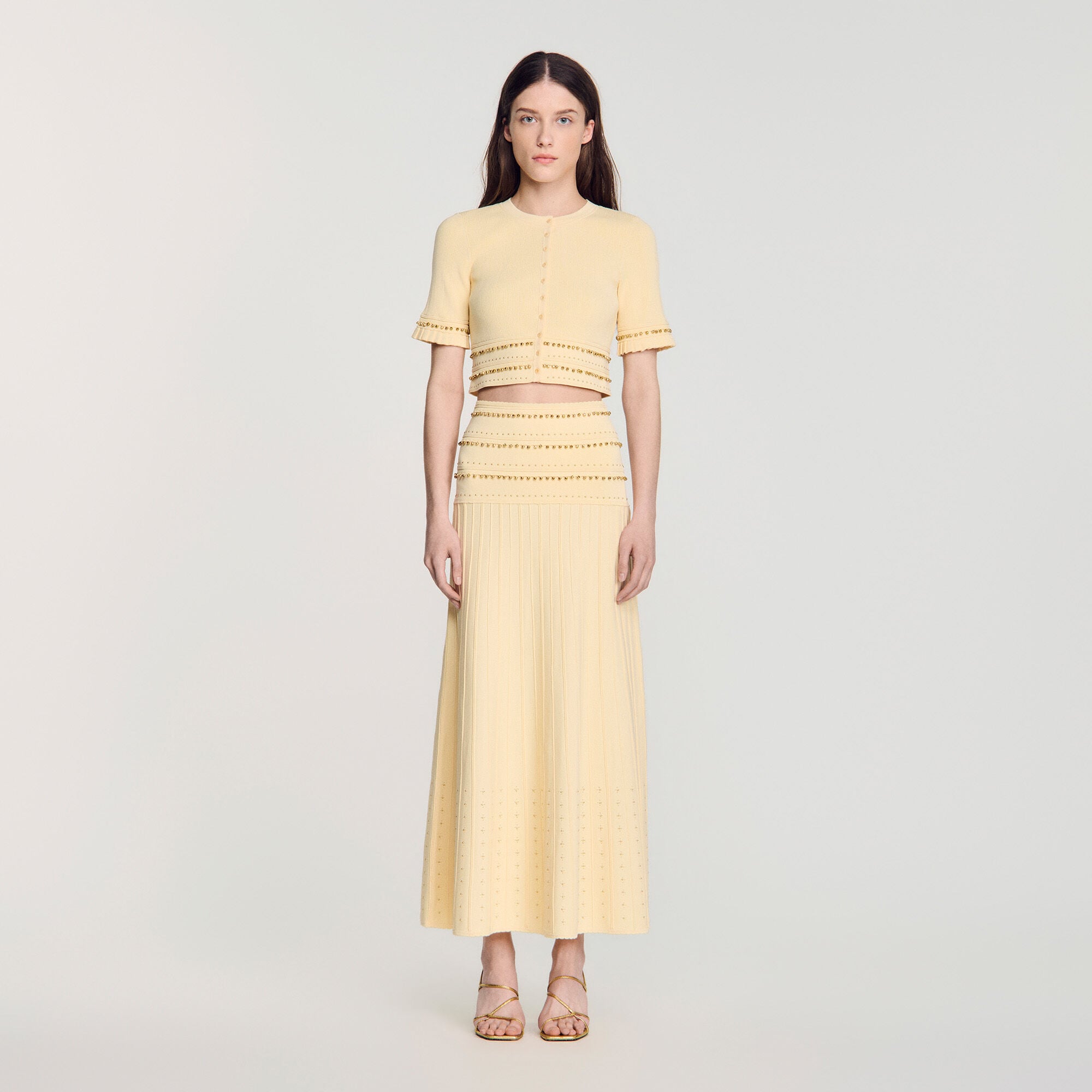 Cropped cardigan with tassels - Women | Sandro