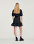 Short tweed ruffled skirt