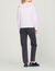 Checked shirt with ruffled collar