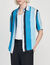 Flowing striped short-sleeved shirt