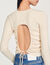 Backless knit sweater