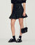 Short tweed ruffled skirt