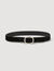 Wide leather belt