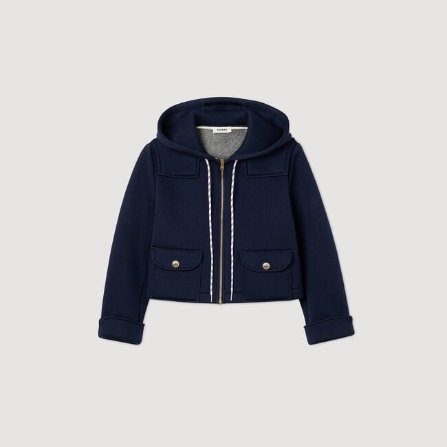 Technical hooded jacket