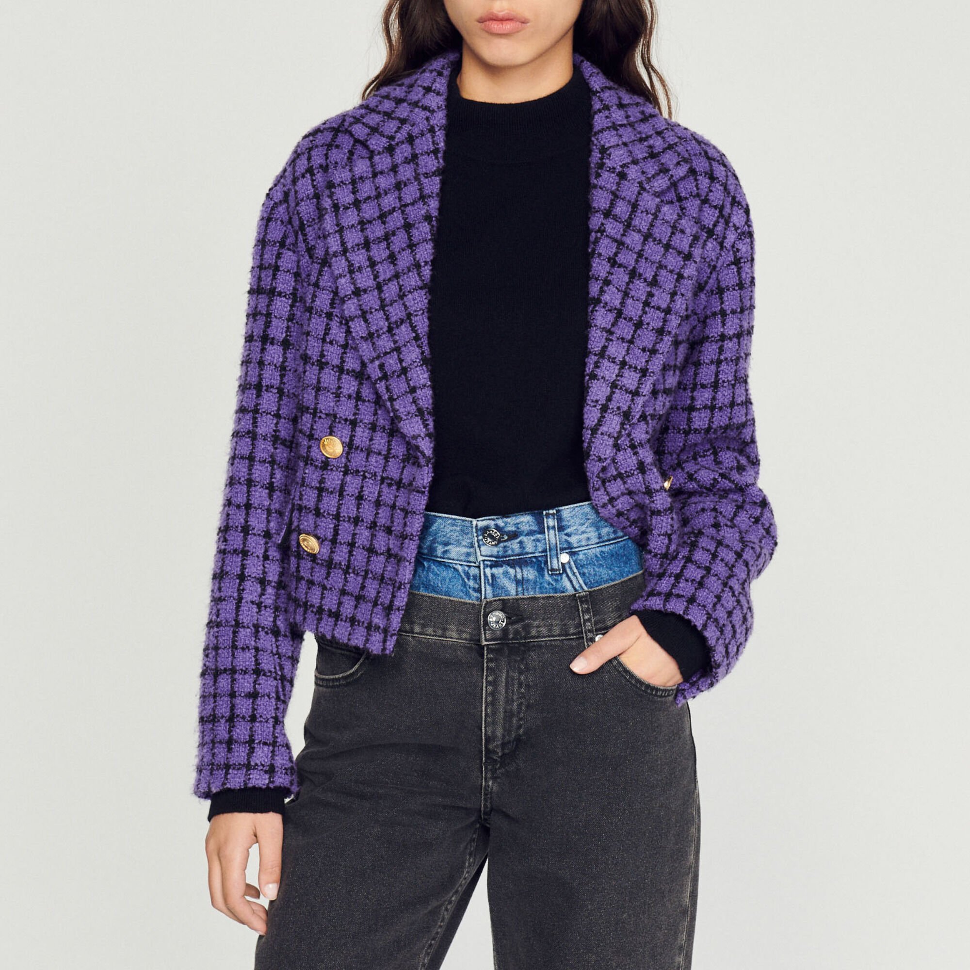 Cashmere funnel neck sweater