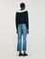 Cardigan with contrast collar
