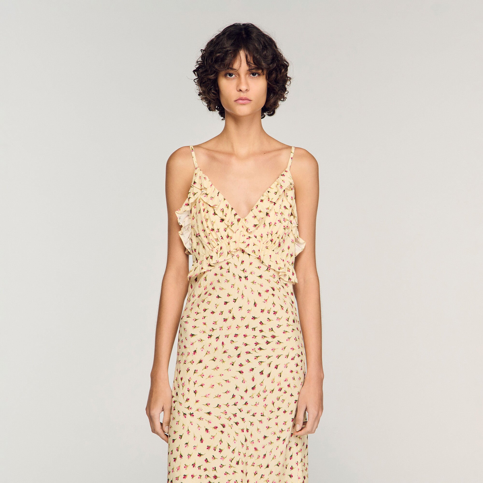 Flower print maxi dress