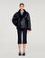 Short shearling coat