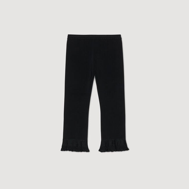 Ruffled capri pants