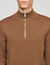 Wool jumper with zip collar