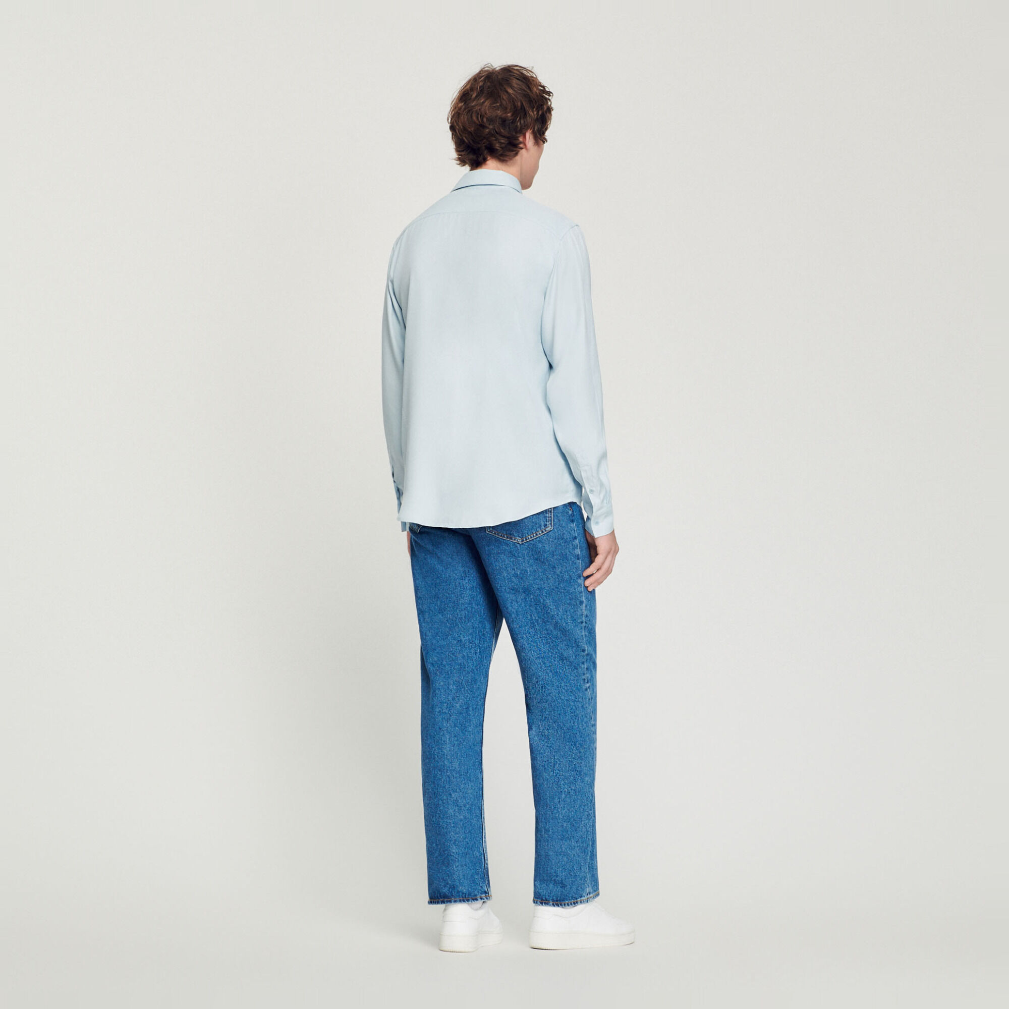 Flowing long-sleeved shirt