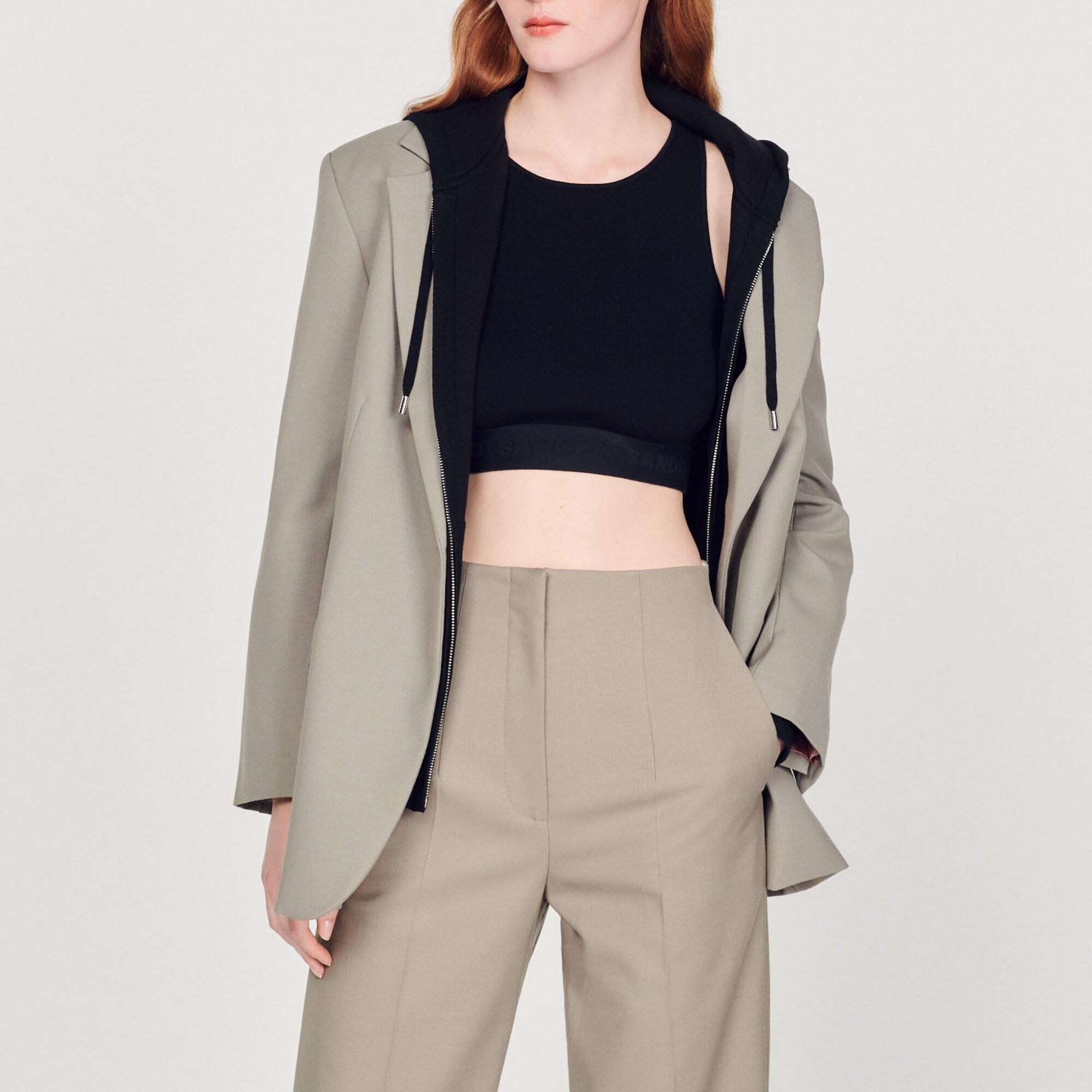 Knitted crop top