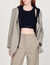 Knitted crop top