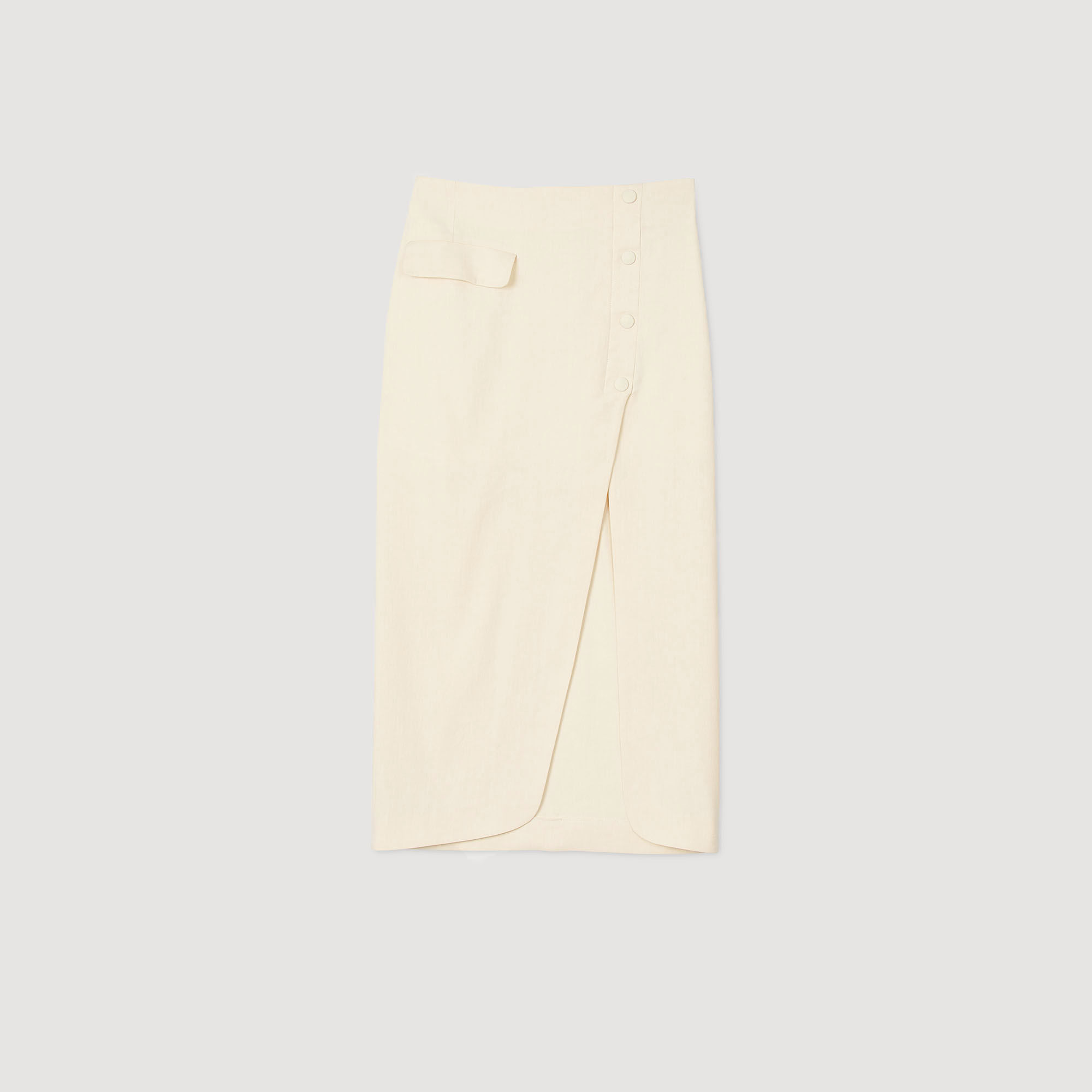 Long slit skirt