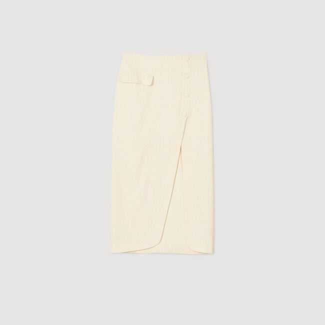 Long slit skirt