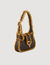 Leather and shearling Janet bag