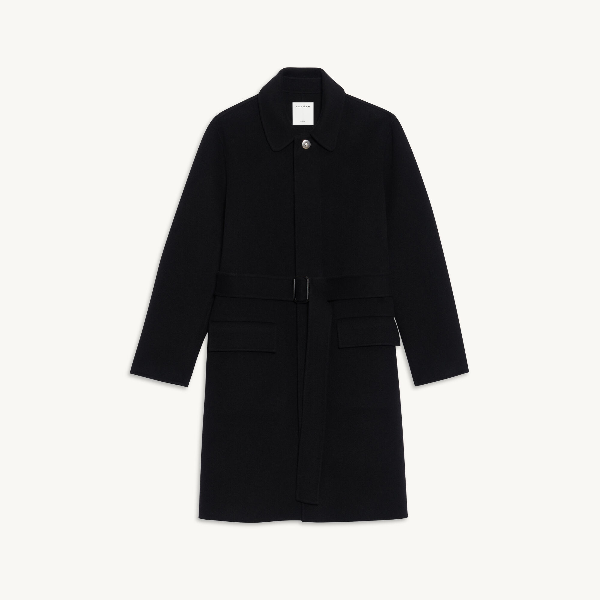 Double-faced wool coat