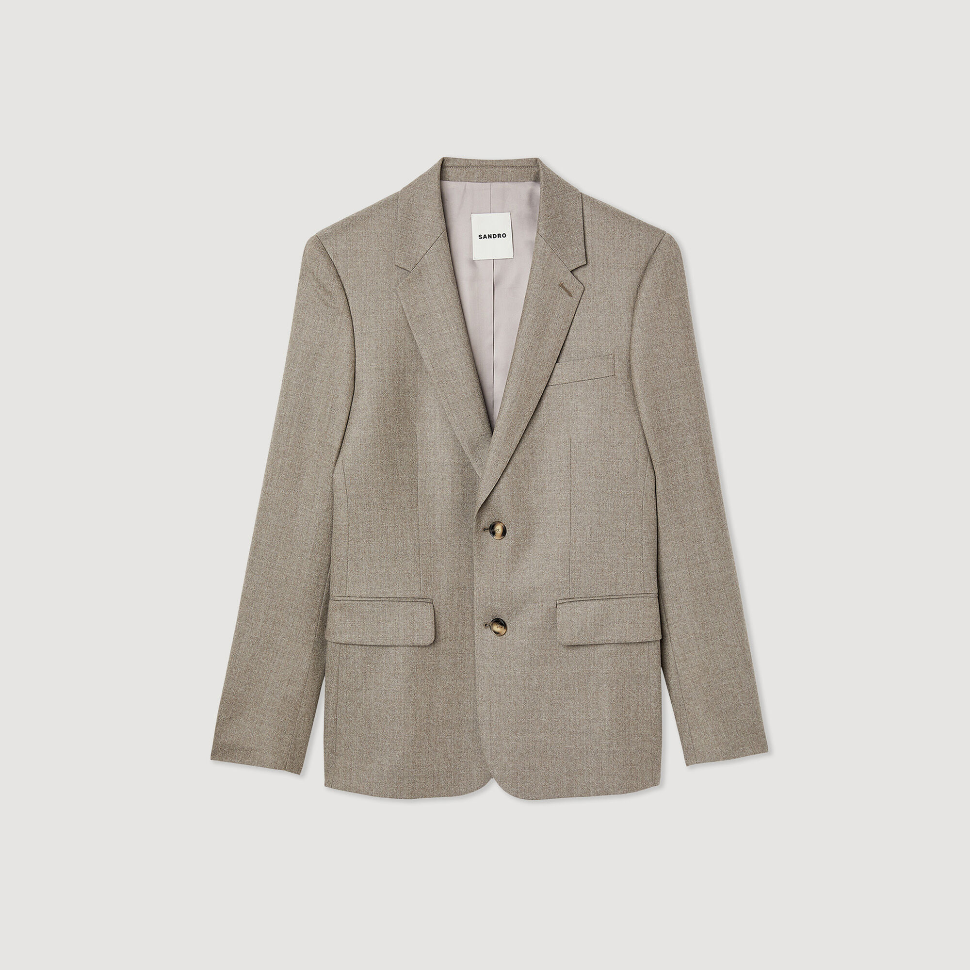 Flannel suit jacket
