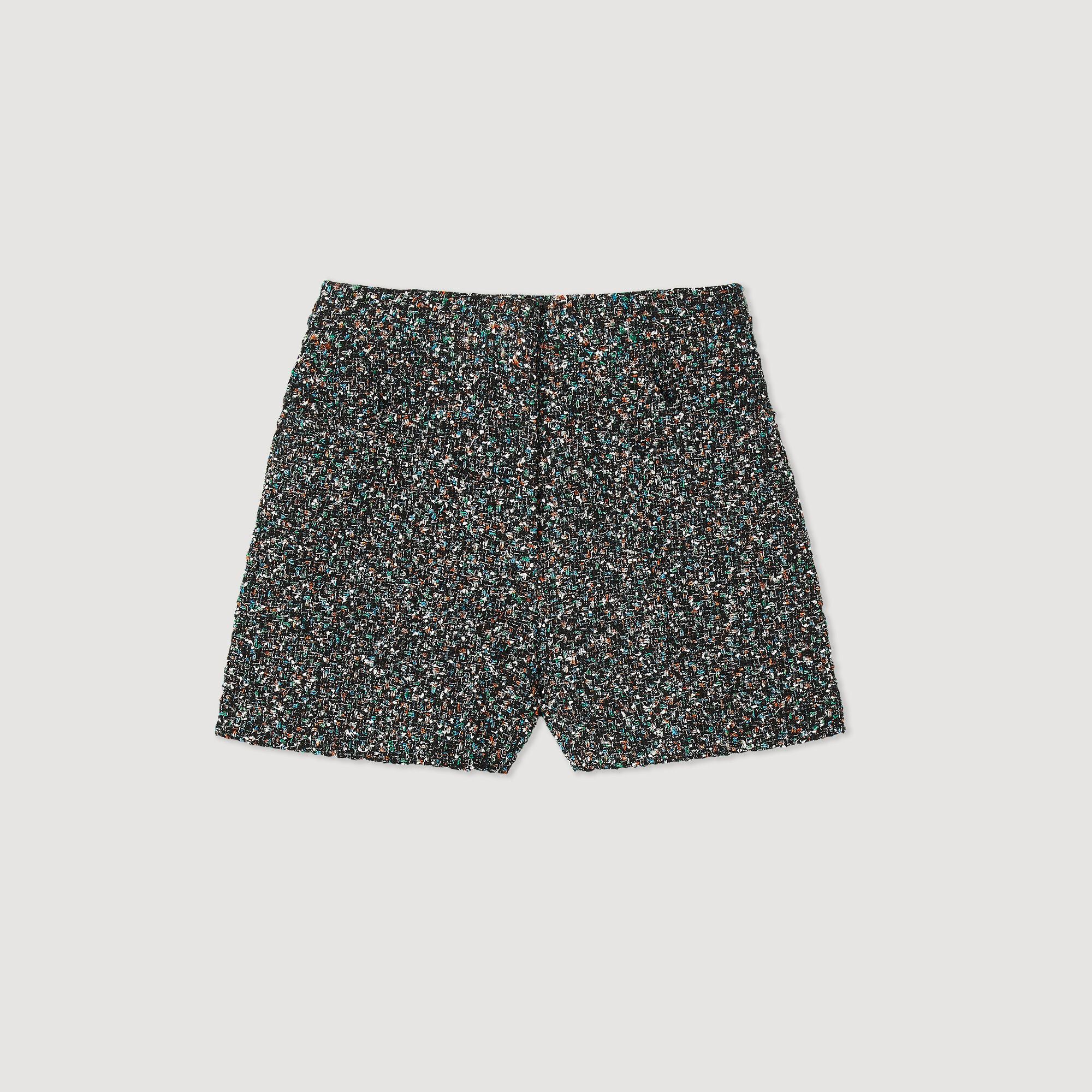 S tweed structure shorts theredthread Tweed shorts white