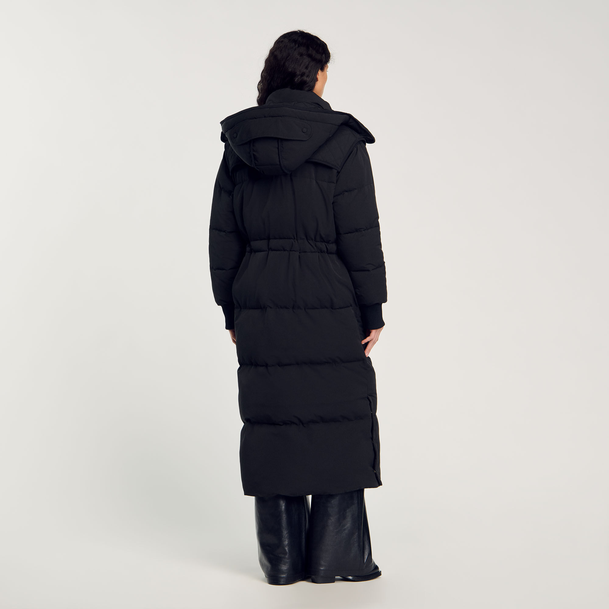 Long quilted jacket