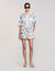 Spiral-motif shorts