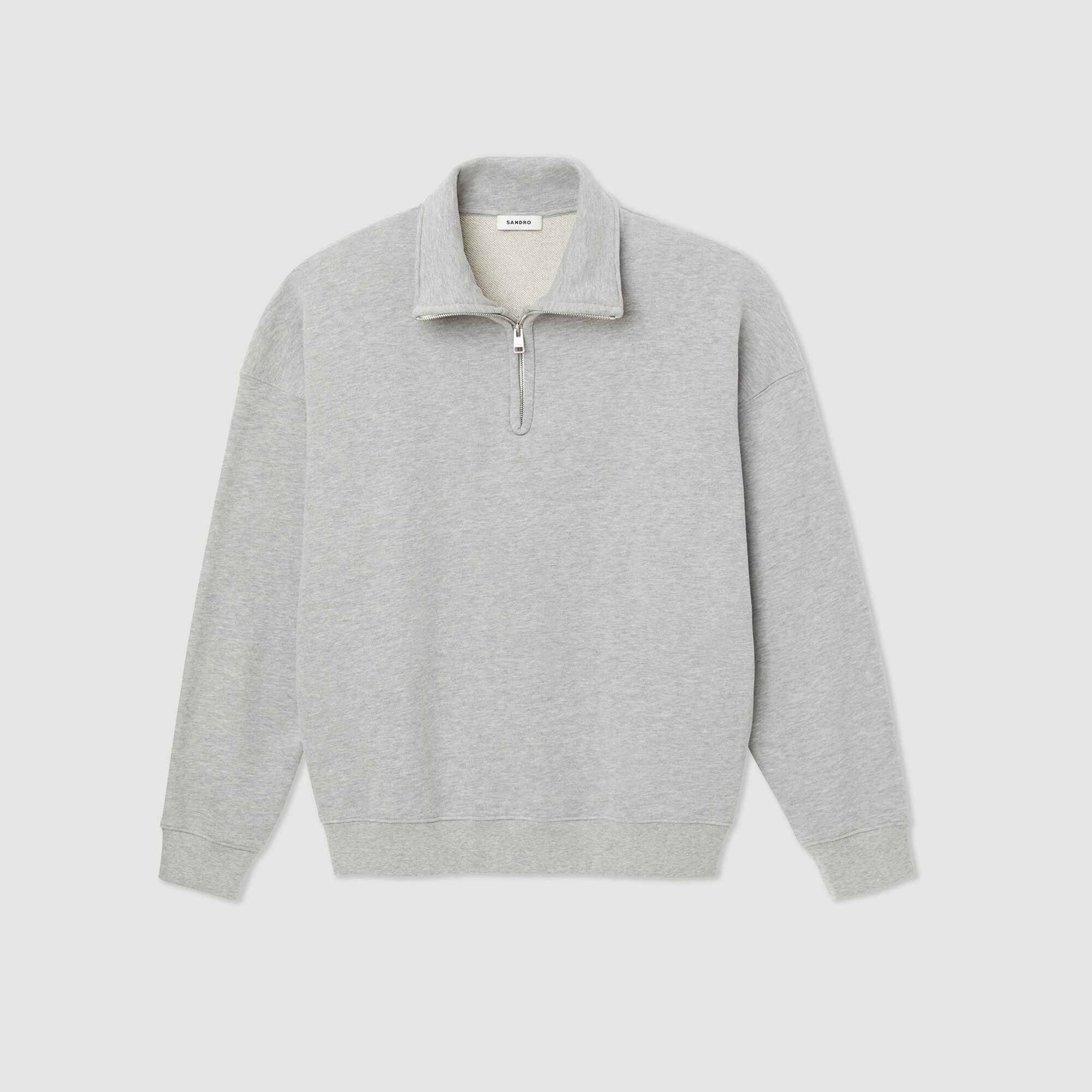Oversized trucker-style sweatshirt