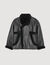 Short shearling coat