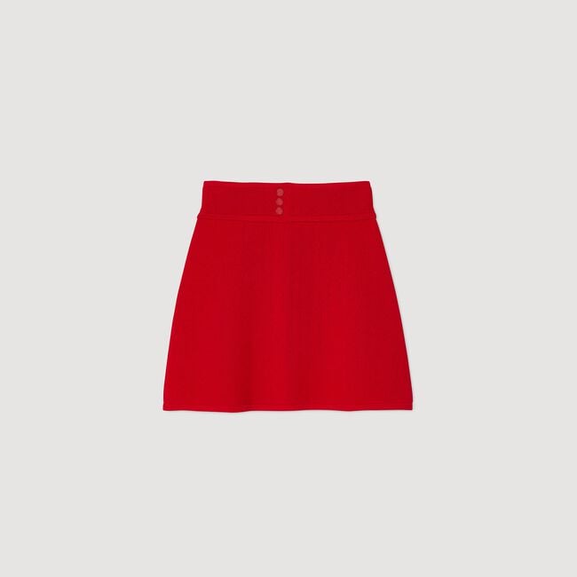 Short knit skirt