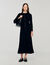 Textured knit maxi dress