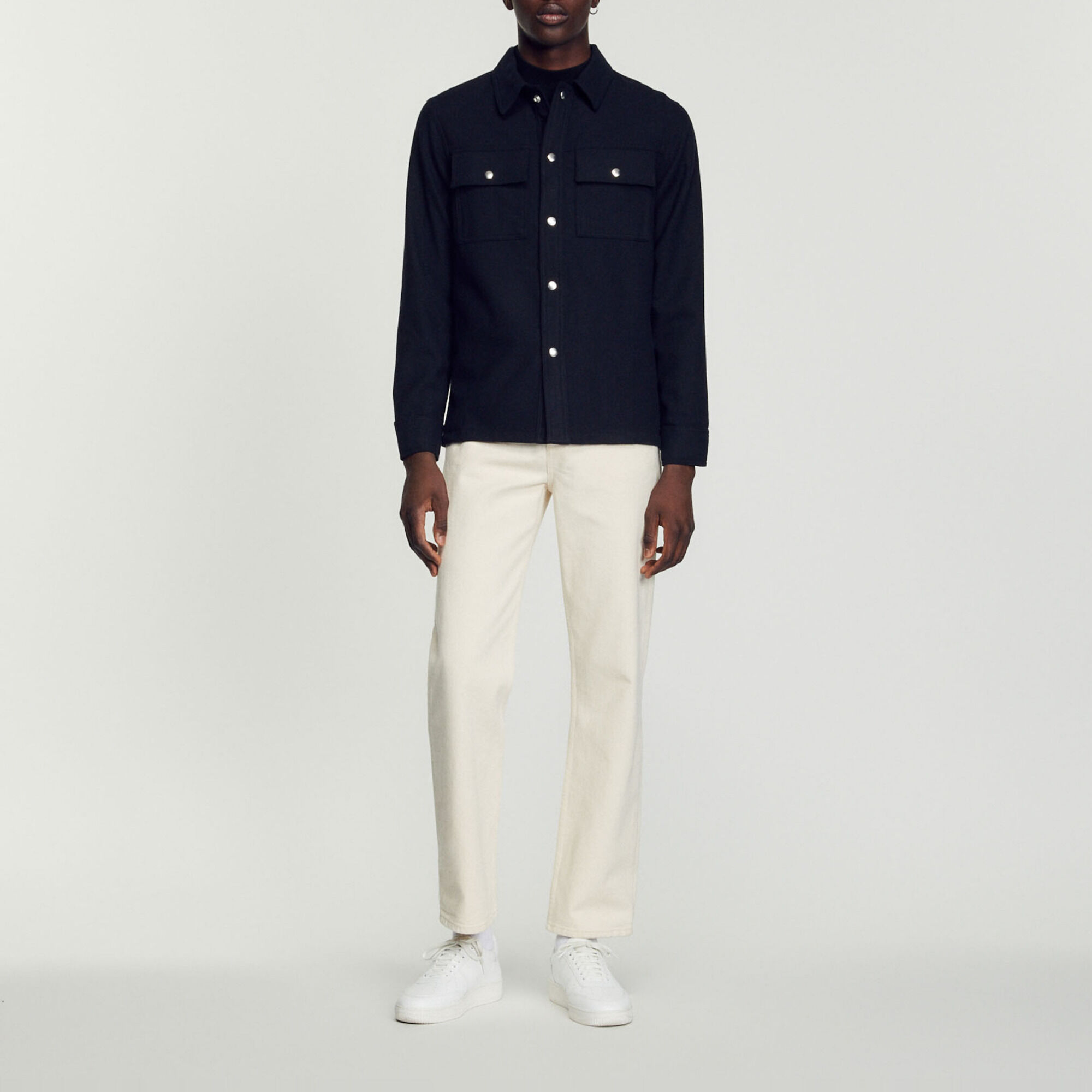 Wool overshirt