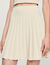 Short pleated knit skirt