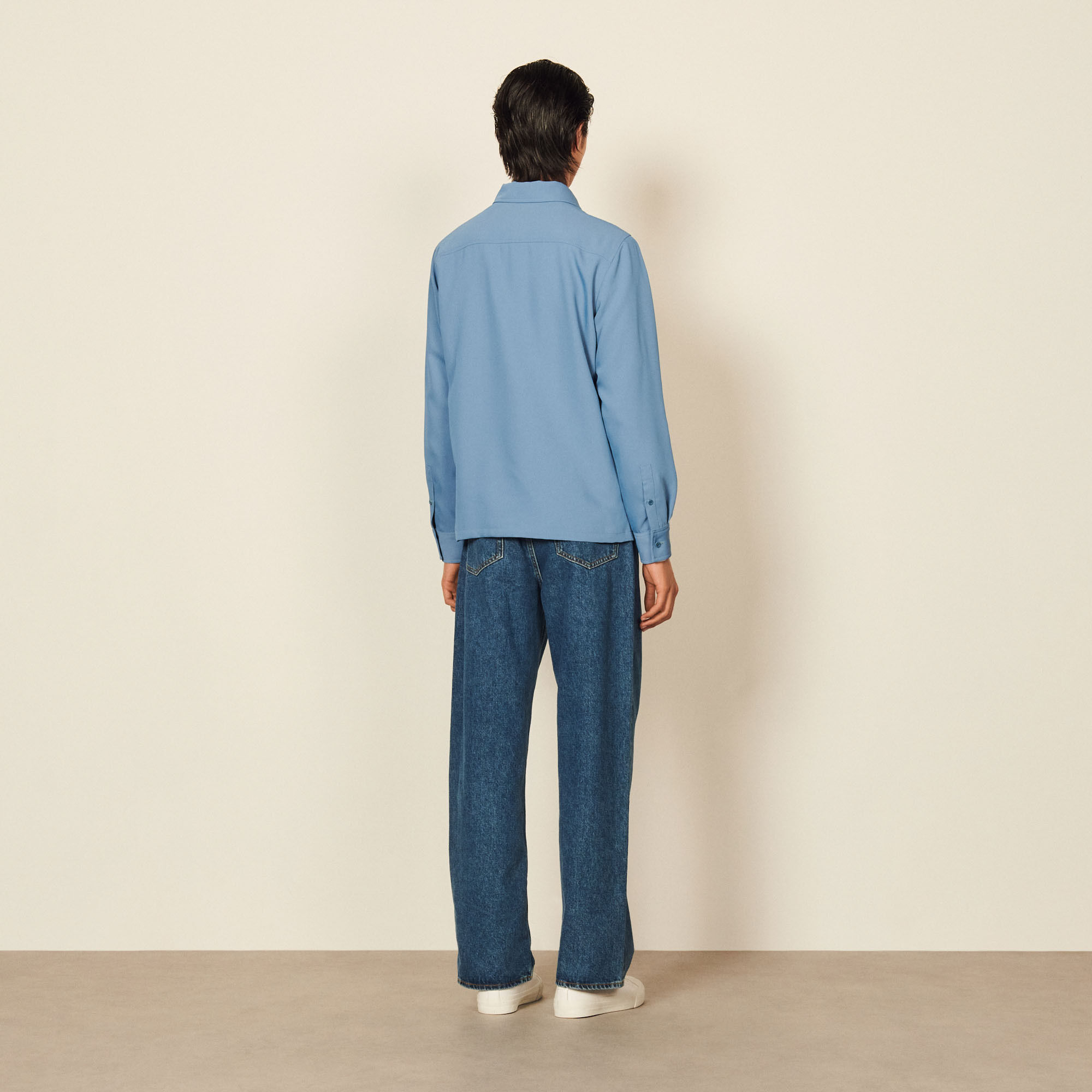 Floaty zip-up overshirt
