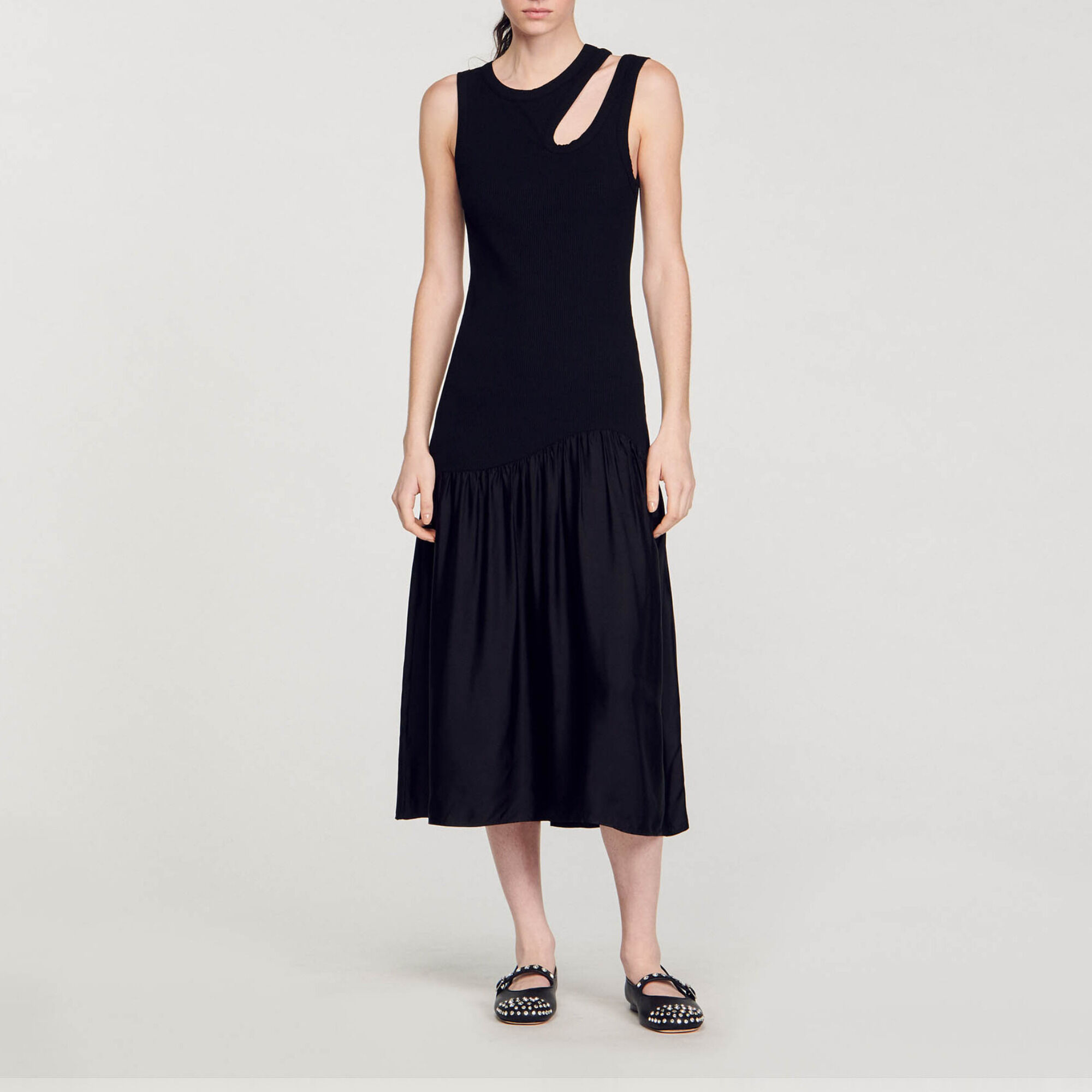Long black dresses for women Sandro Paris