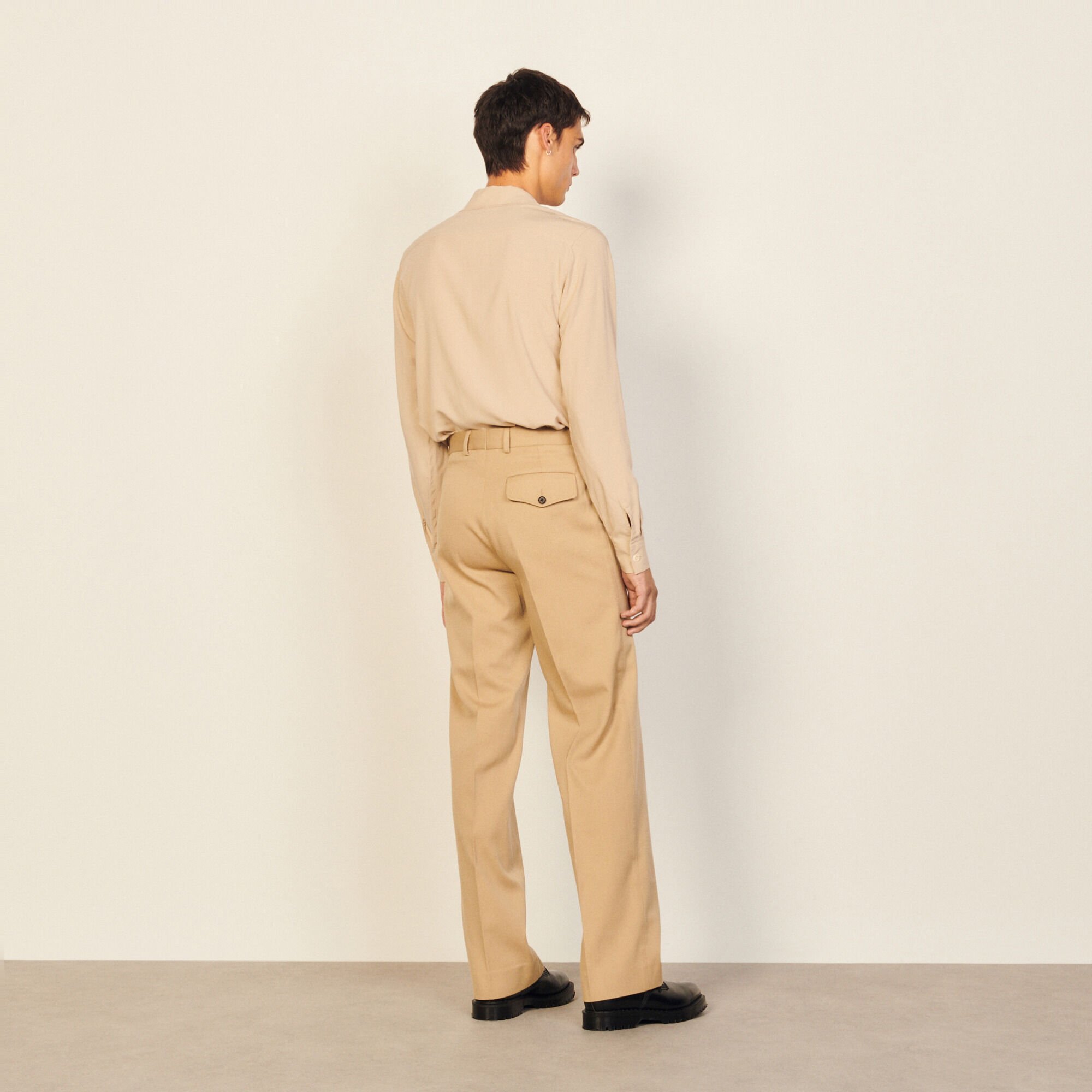 Cool wool suit trousers