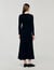 Textured knit maxi dress