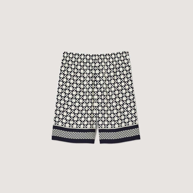 Square Cross patterned Bermuda shorts