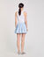 Short pleated rhinestone skirt