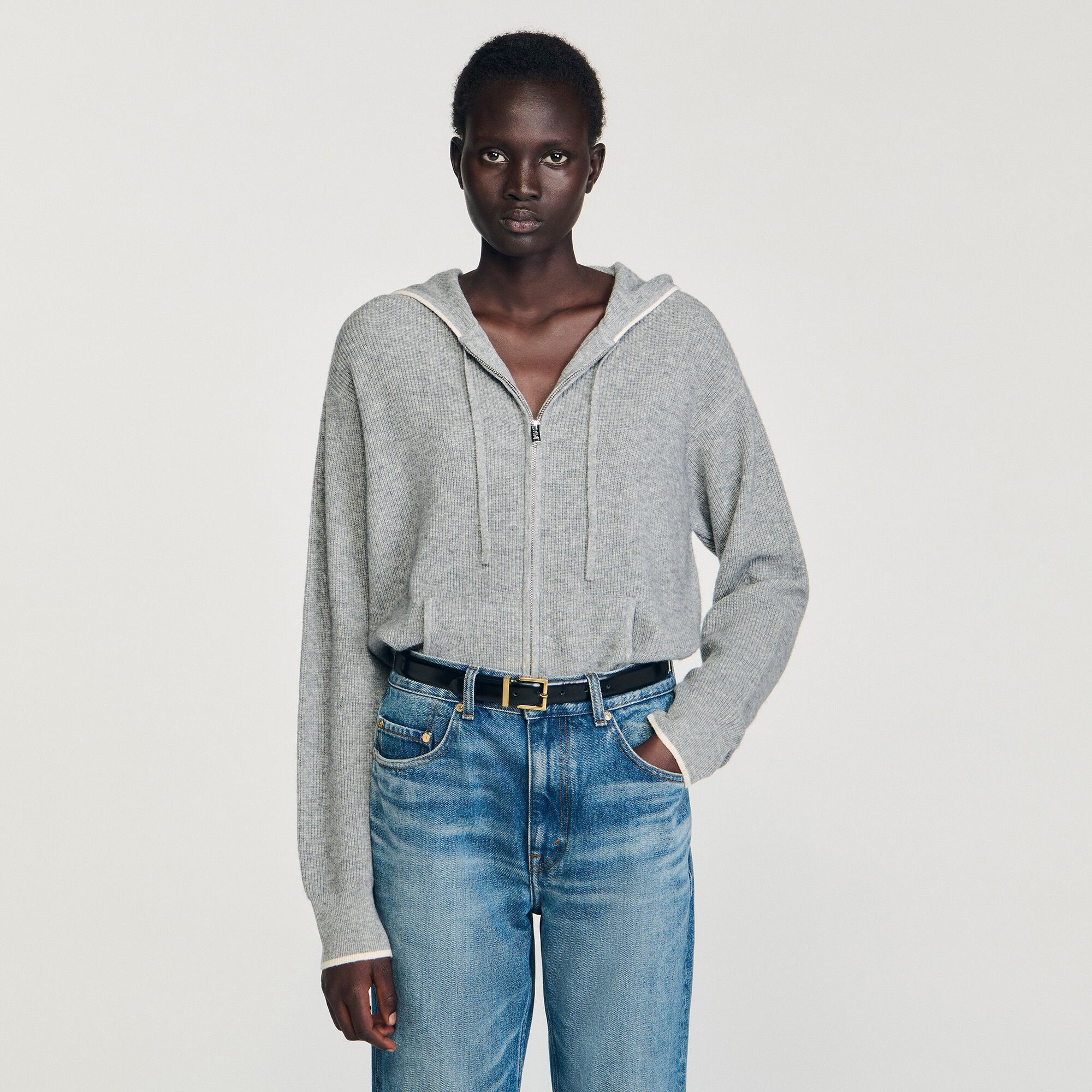 Hooded cardigan
