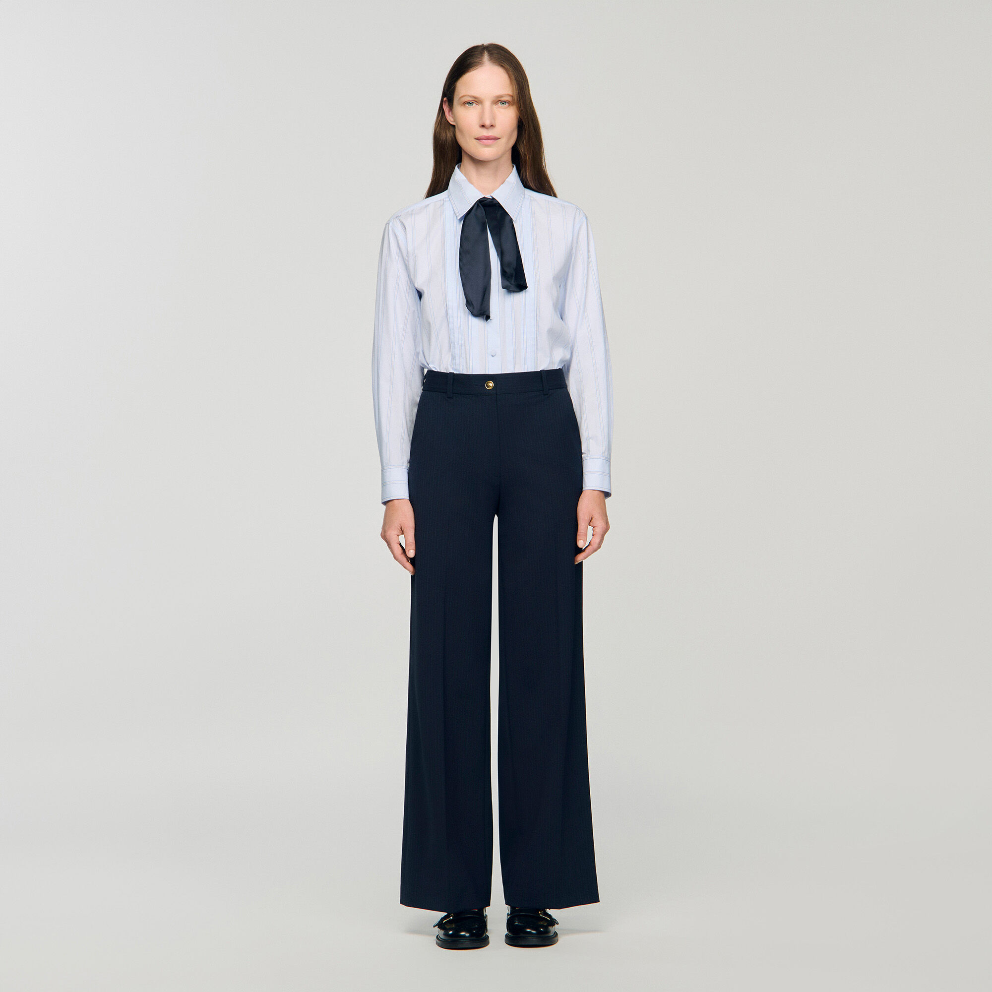 Chalk-striped trousers