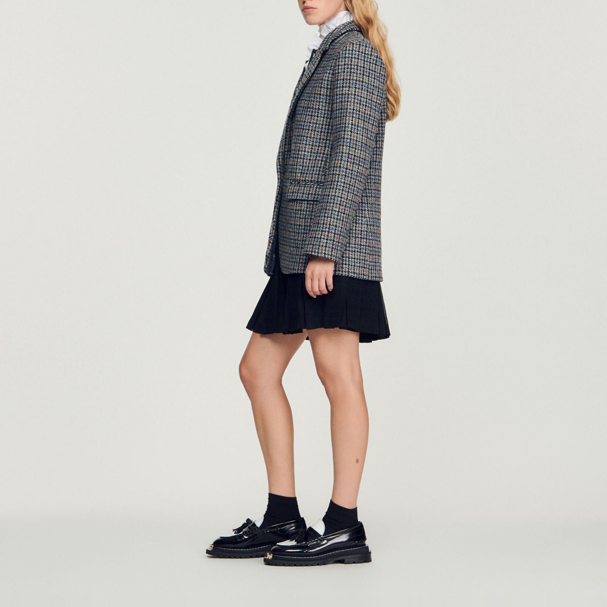 Checked tailored jacket