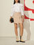 Short checked skirt