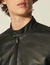 Leather biker jacket