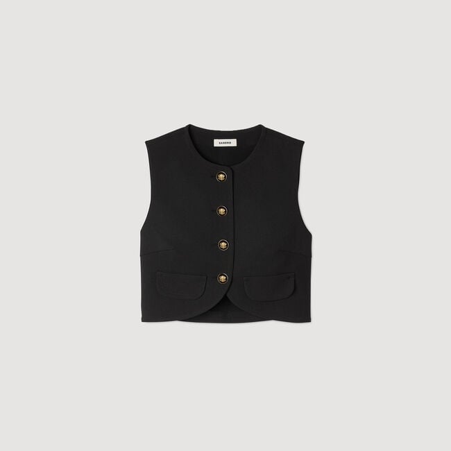 Buttoned crop top