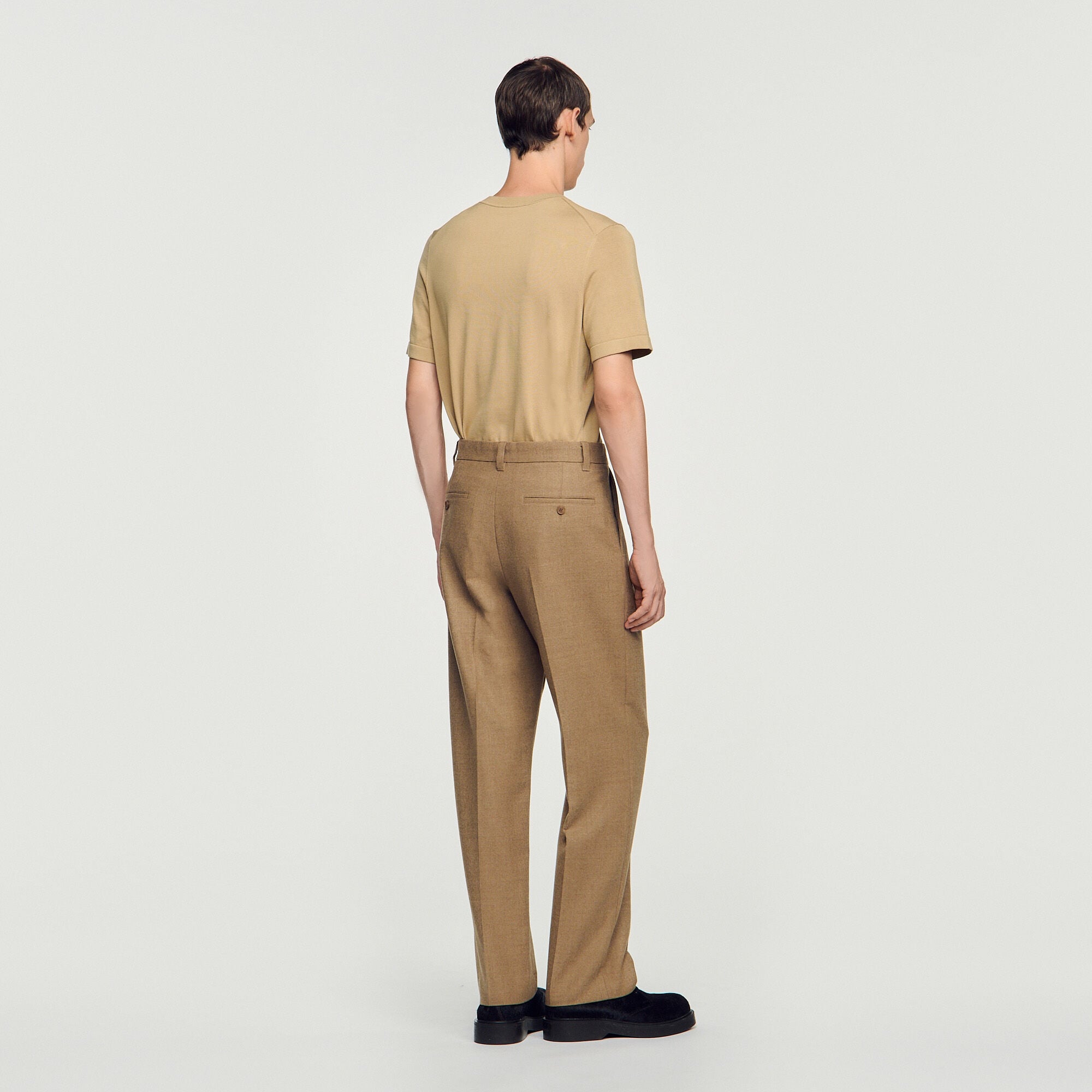 Wide-leg wool suit trousers - Men | Sandro