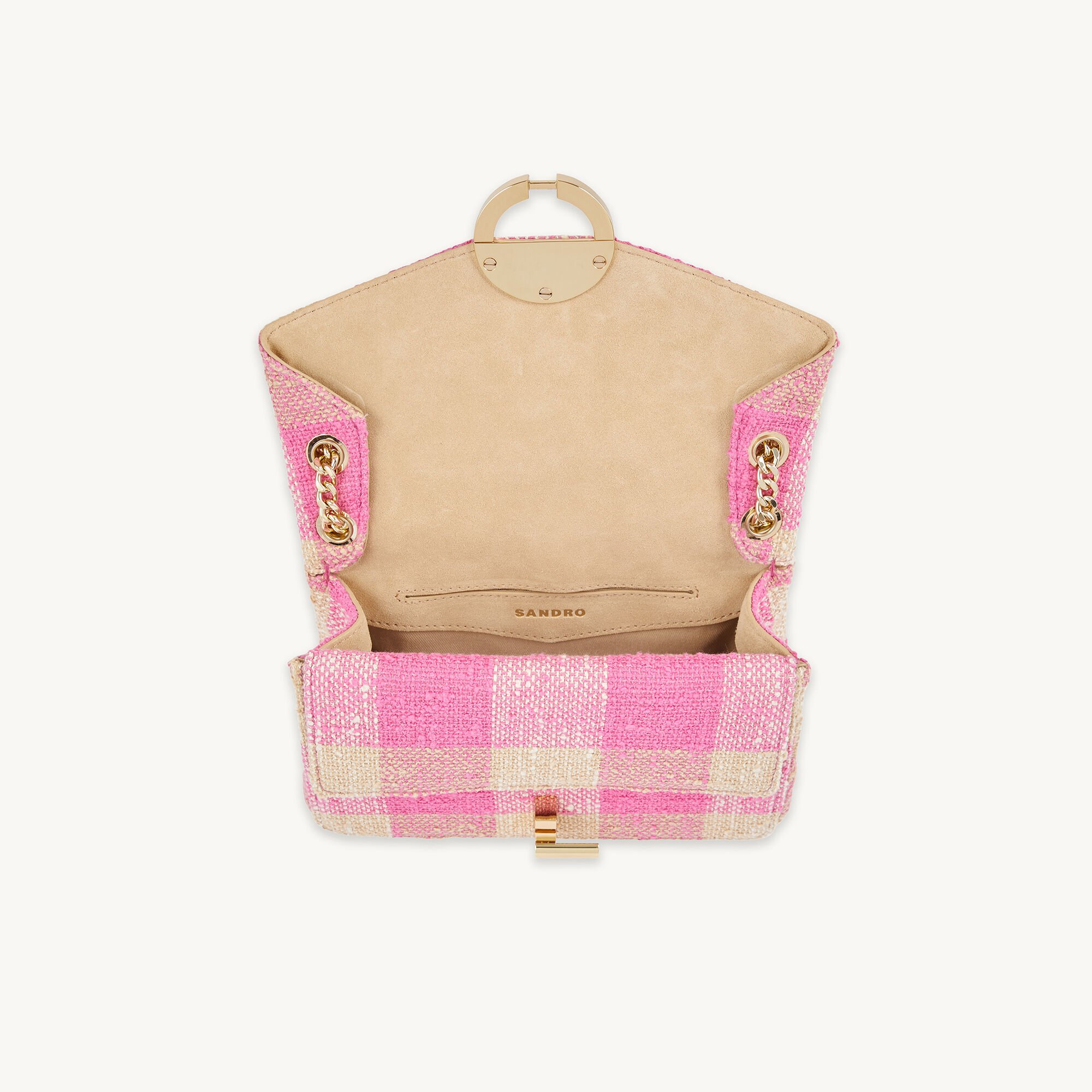 Yza tweed check bag