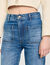 Flared faded jeans