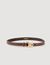 Slim leather belt