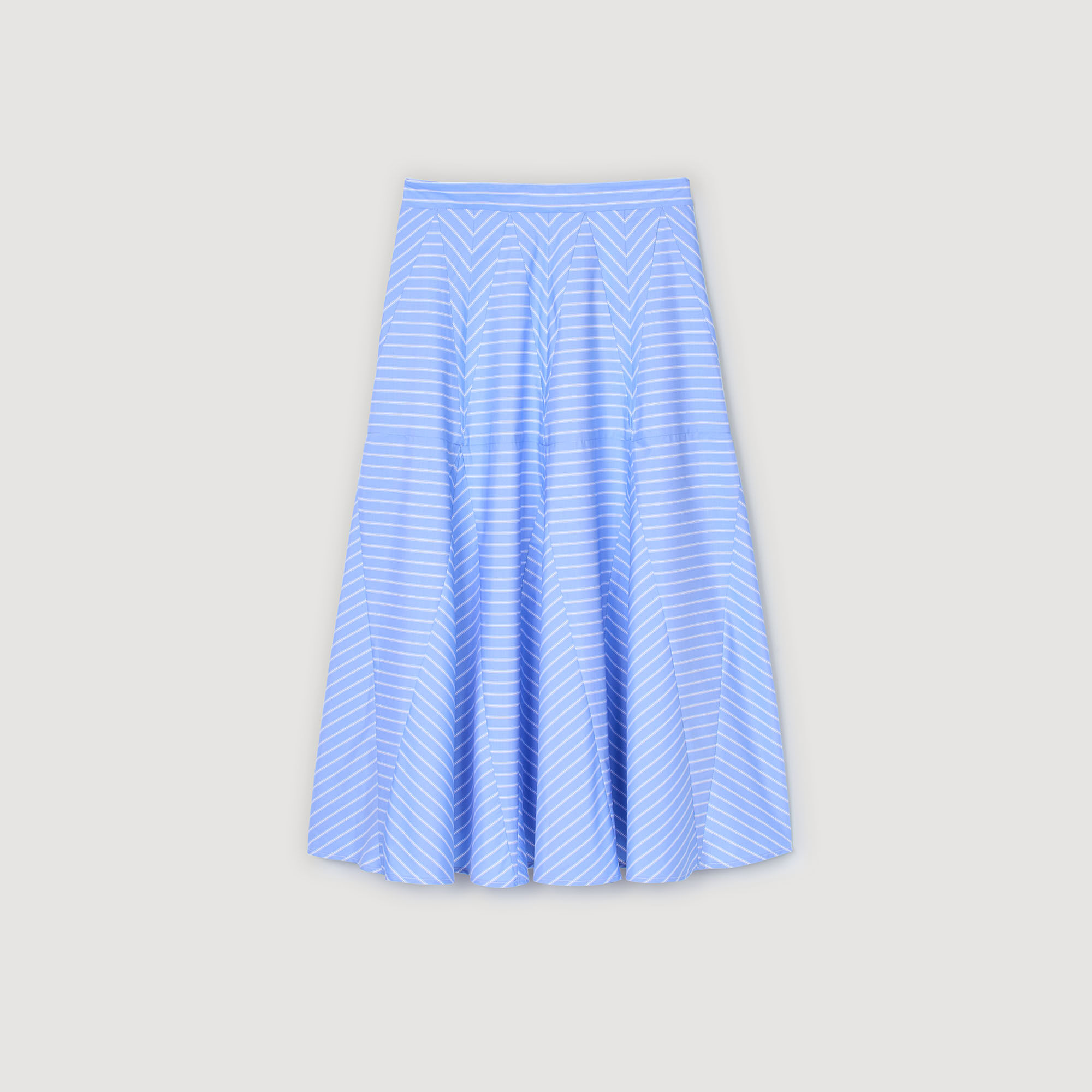 Long striped skirt