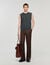 Wide-leg wool trousers