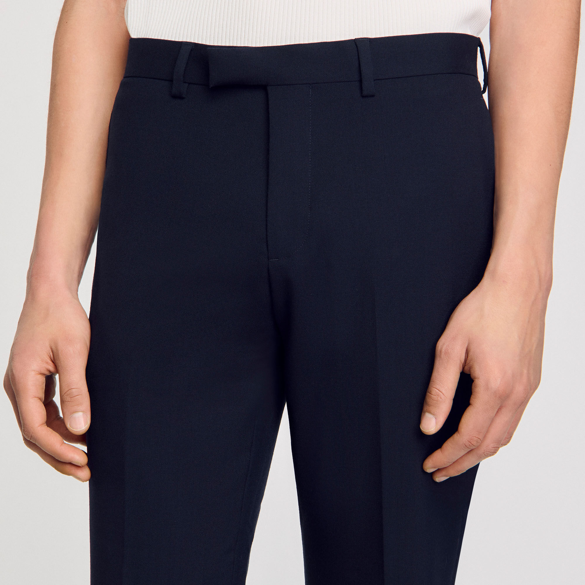 Wool suit trousers